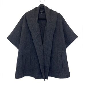 Eileen Fisher Grey Coat Short Sleeve OS L